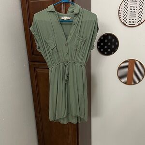 Pink Republic Sage Green Midi Dress